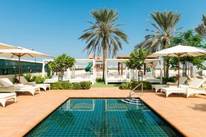 Al Habtoor Polo Resort tesisinde veya buraya yakın yüzme havuzu