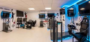 Fitness centrum a/nebo fitness zařízení v ubytování Villa Luz Design & Art Hotel