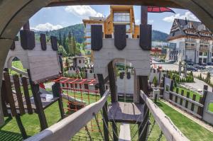 Widok na góry z tego hotelu