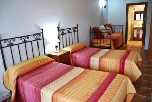 Łóżko lub łóżka w pokoju w obiekcie Casa Rural GAUBEKA
