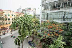 Linna Hanoi üldine vaade või majutusasutusest My Lan Hanoi Hotel pildistatud vaade