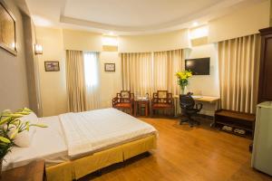 Voodi või voodid majutusasutuse My Lan Hanoi Hotel toas
