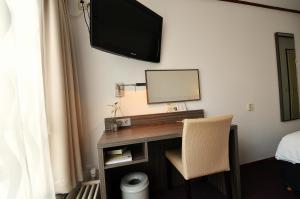TV a/nebo společenská místnost v ubytování Hotel Faber