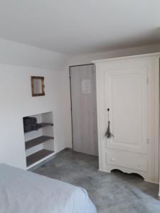 Letto o letti in una camera di Statek u kapličky