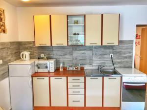 Kuchyň nebo kuchyňský kout v ubytování Apartment Futura