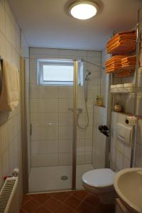 Koupelna v ubytování Ferienwohnung Stettfeld