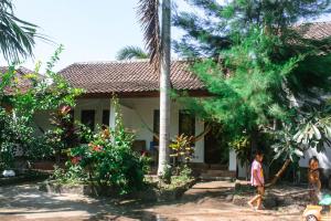 Κήπος έξω από το Mellow Hostel