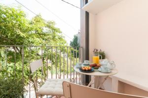 Balkón nebo terasa v ubytování ecoGrusApartments