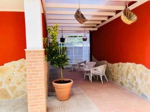 Patio nebo venkovní prostory v ubytování B&B Red Village