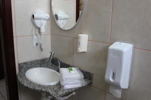 Koupelna v ubytování Hotel Village Campinas