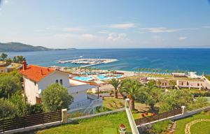a view of a resort and the ocean at #Luxlikehome - Villa Vista al Mar in Paliouri