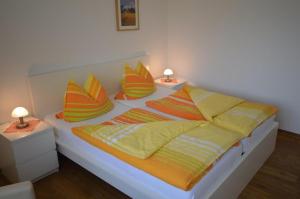 Tempat tidur dalam kamar di Haus Hannover