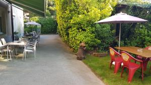 A garden outside Hostal de la Playa
