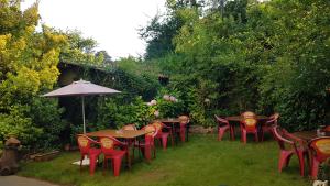 A garden outside Hostal de la Playa
