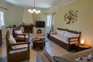 Χώρος καθιστικού στο Villa Antia