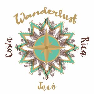 a vector illustration of a snowflake with the words winterwind taxa at Villas Wanderlust in Puntarenas