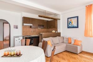 Kuchyň nebo kuchyňský kout v ubytování Apartment-center of Split