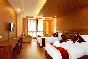 Televisyen dan/atau pusat hiburan di The Address Kathmandu Hotel