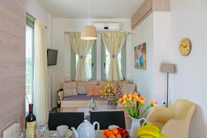 A seating area at Evgoro Luxury Suites