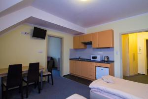Kuchyň nebo kuchyňský kout v ubytování Apartmány Sport with Garage