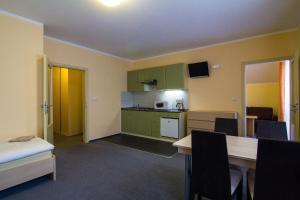 Kuchyň nebo kuchyňský kout v ubytování Apartmány Sport with Garage