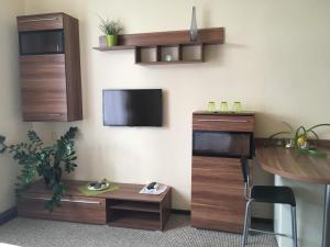 Kuchyň nebo kuchyňský kout v ubytování Hotel Jordánek