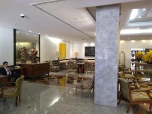 Reštaurácia alebo iné gastronomické zariadenie v ubytovaní Barreto Apart-hotel Kubit