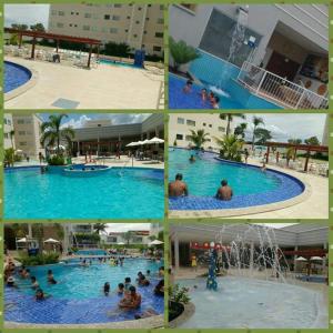 Vista de la piscina de Encontro das Aguas Resort o alrededores