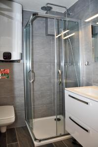 Koupelna v ubytování Apartmány Stožec - Gabreta Premium