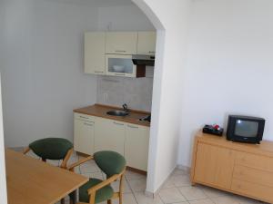 Kuchyň nebo kuchyňský kout v ubytování Apartmani Tepli Bok