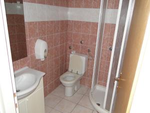 Koupelna v ubytování Apartmani Tepli Bok