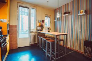 Kuchyň nebo kuchyňský kout v ubytování Hostel Beogradjanka