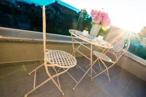 Balkón nebo terasa v ubytování Sea view luxury studio apartment