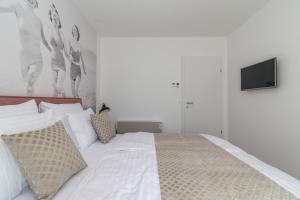 Posteľ alebo postele v izbe v ubytovaní Luxury Apartments Magali 2