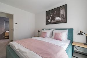 Posteľ alebo postele v izbe v ubytovaní Luxury Apartments Magali 2