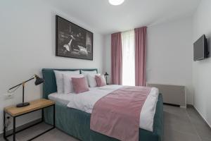 Posteľ alebo postele v izbe v ubytovaní Luxury Apartments Magali 2