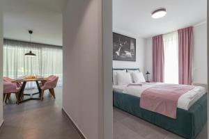 Posteľ alebo postele v izbe v ubytovaní Luxury Apartments Magali 2