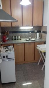 Kuchyň nebo kuchyňský kout v ubytování Apartmani Luja
