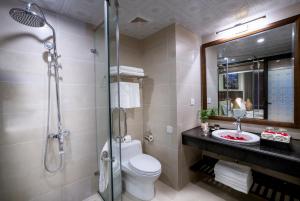 Koupelna v ubytování Sapa Relax Hotel & Spa