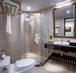 Koupelna v ubytování Sapa Relax Hotel & Spa