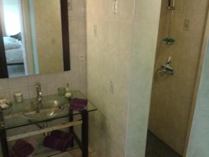 Koupelna v ubytování Chambres d'hôtes La Prairie