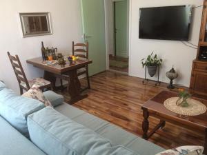 Televízia a/alebo spoločenská miestnosť v ubytovaní Apartman Vitis