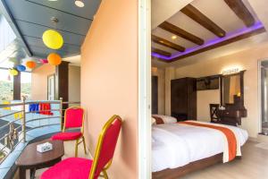 Katil atau katil-katil dalam bilik di Hotel Beijing Lu