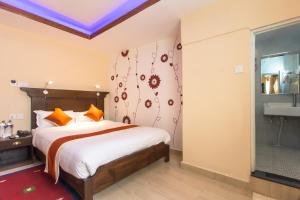 Katil atau katil-katil dalam bilik di Hotel Beijing Lu