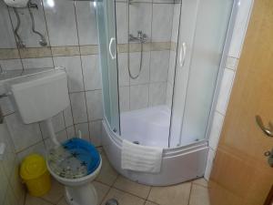 a bathroom with a shower and a toilet at Apartmani Lucija Jurković in Malinska +34 photos