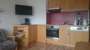 Kuchyň nebo kuchyňský kout v ubytování Haus Salzachblick
