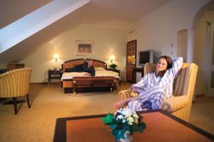Voodi või voodid majutusasutuse Hotel Friesacher toas