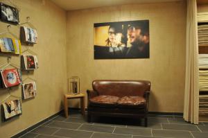 Ruang duduk di Appartements Tschol Martin