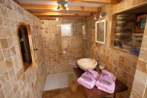 Koupelna v ubytování Transgardon B&B en Cévennes