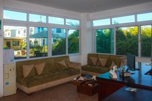 Istumisnurk majutusasutuses Hotel Cally
